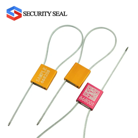 Customized High Quality Cable Seal Factory ISO 17712 Aluminium Alloy Security Cable Seal Stainless Wire Steel Cable Seal